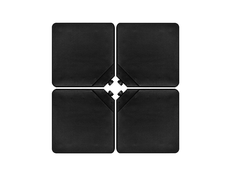 4 Pieces 13L Cantilever Offset Patio Umbrella Base with Easy-Fill Spouts