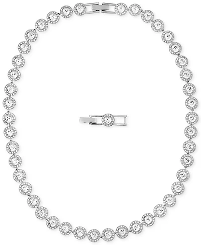 Swarovski Rhodium-Plated Crystal All-Around Necklace