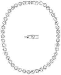 Swarovski Rhodium-Plated Crystal All-Around Necklace