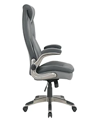 Office Star 49.5" Leather, Nylon Executive Bonded Leather Chair