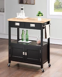Office Star 35.25 Wood Radford Kitchen Cart