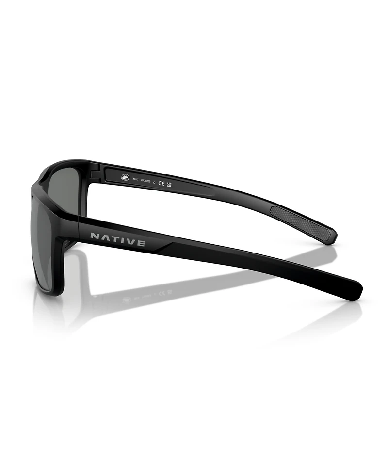Native Men's Wells Polarized Sunglasses, Mirror Polar XD9001