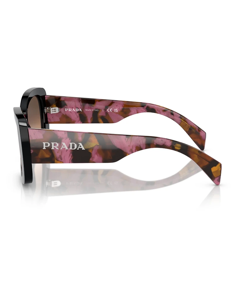 Prada Lettering Oval Women's Sunglasses, Pr A08S