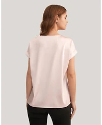 Lilysilk Women's Short Sleeves Round Neck Silk Tee