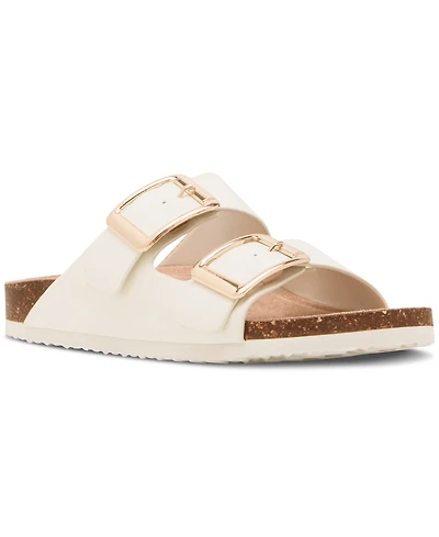 Madden Girl Bodie Buckle Footbed Slide Sandals