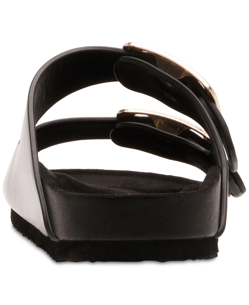 Madden Girl Bodie Buckle Footbed Slide Sandals