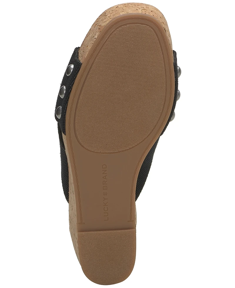 Lucky Brand Women's Valmai Platform Wedge Sandals