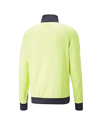 Men's Puma Yellow Manchester City ftblHeritage T7 Raglan Full-Zip Track Jacket