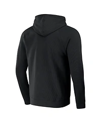 Men's Darius Rucker Collection by Fanatics Black Distressed San Francisco Giants Waffle-Knit Raglan Pullover Hoodie