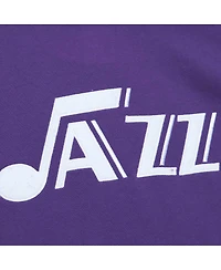 Men's Mitchell & Ness Purple Utah Jazz Hardwood Classics Nights Raglan Pullover Hoodie