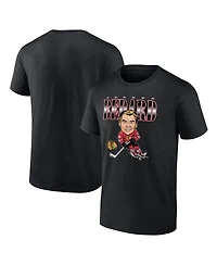 Men's Fanatics Connor Bedard Black Chicago Blackhawks Player Caricature T-shirt