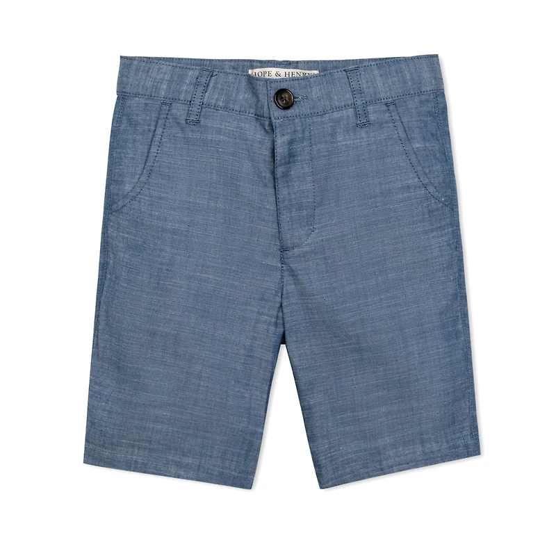 Hope & Henry Baby Boys Organic Cotton Chambray Short
