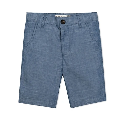 Hope & Henry Baby Boys Organic Cotton Chambray Short