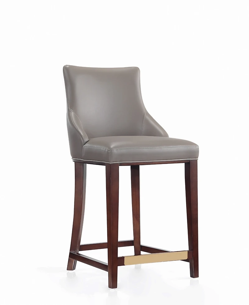 Manhattan Comfort Shubert Leatherette Upholstered Counter Stool