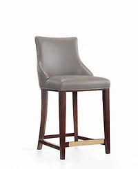 Manhattan Comfort Shubert Leatherette Upholstered Counter Stool