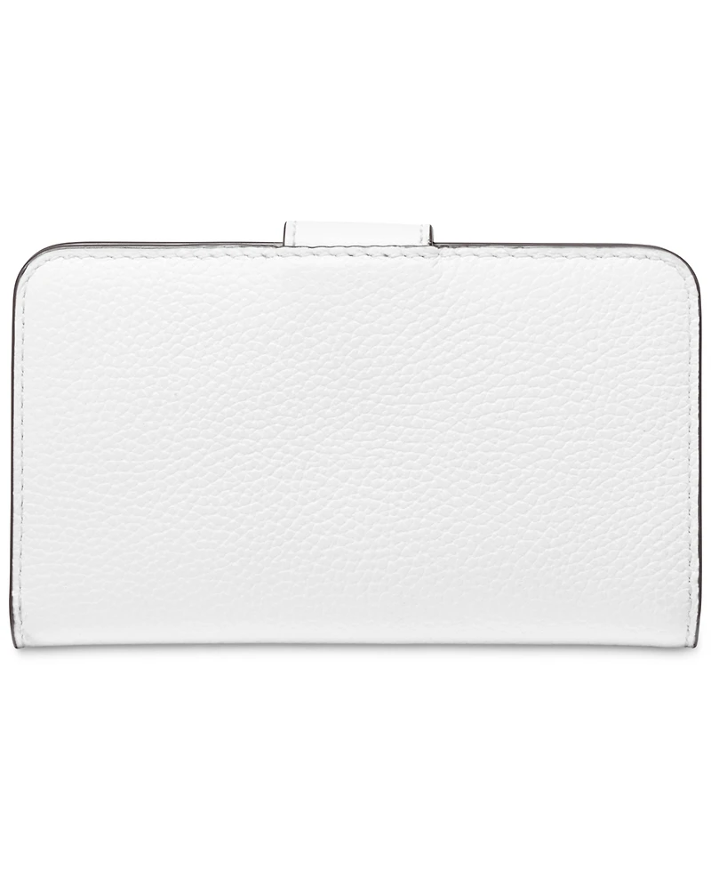 Michael Kors Charm Medium Tab Pocket Leather Bifold Wallet