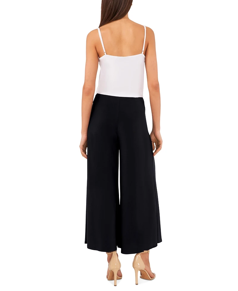 Vince Camuto Women's Pull On Wide Leg Ankle Pants