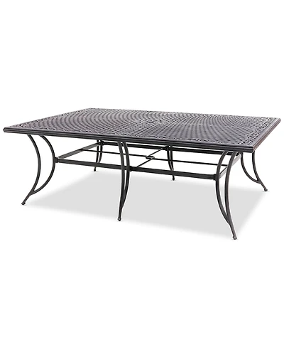 Wythburn Mix and Match 84" x 60" Cast Aluminum Outdoor Dining Table, Created for Macy's