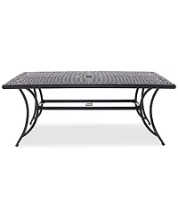 Wythburn Mix and Match 72"x 38" Cast Aluminum Outdoor Dining Table, Created for Macy's