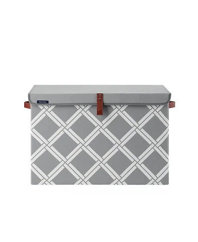 Nautica Folded Large Storage Trunk with Lid Box Weave