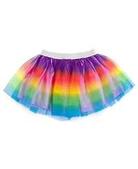 Gabby's Dollhouse Toddler Girls Dreamworks Gabbys T-Shirt Tulle Mesh Skirt and Scrunchie 3 Piece Outfit Set