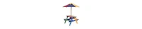 4 Seat Kids Picnic Folding Garden Umbrella Table