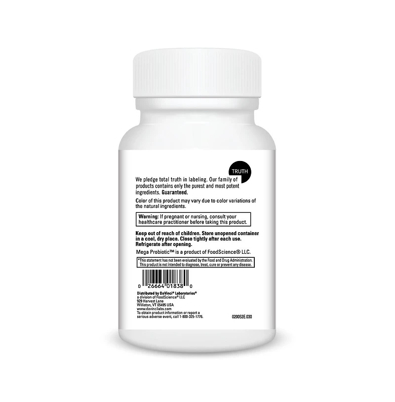 DaVinci - Mega Probiotic Nd with Digestive Enzymes Chewable