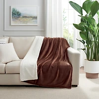 Host & Home Plush Sherpa Throw, Versatile 2-Sided Throw Blanket, 200GSM Mink Velvet Face, 250GSM Reverse, 4 Color Options