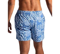 Chubbies Men's The Thigh-Naples Quick-Dry 5-1/2" Swim Trunks with Boxer Brief Liner