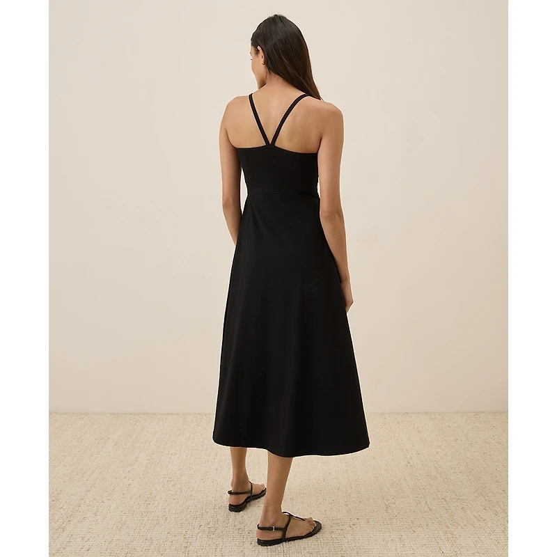 Pact Women's Organic Cotton Fit & Flare Midi Dress