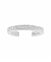 Ben Oni Simple Pave Ear Cuff in 14K Gold Over Sterling Silver or Sterling Silver