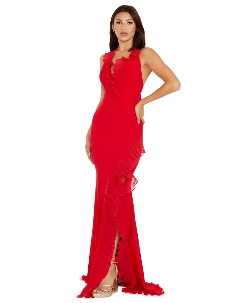 Dress the Population Women's Kathleen Ruffled Dress