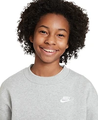 Nike Big Girls 7-16 Sportswear Club Fleece Oversized-Fit Sweatshirt