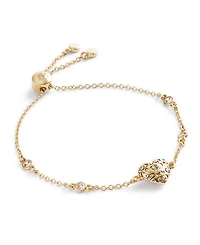 Coach Cubic Zirconia Signature Quilted Heart Slider Bracelet