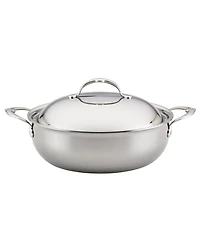 Hestan NanoBond Titanium Stainless Steel 5-Quart Dutch Oven with Dome Lid