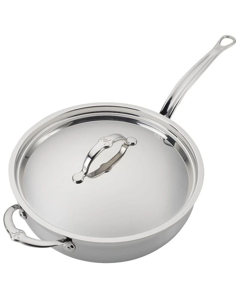 ProBond Clad Stainless Steel 5-Quart Covered Essential Pan with Helper Handle