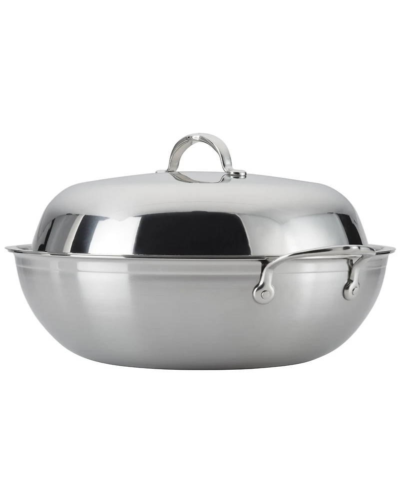 ProBond Clad Stainless Steel 14" Covered Wok