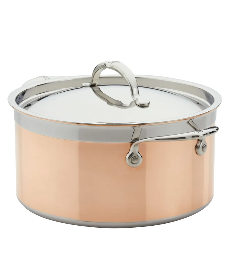 Hestan CopperBond Copper Induction 6-Quart Covered Stock Pot