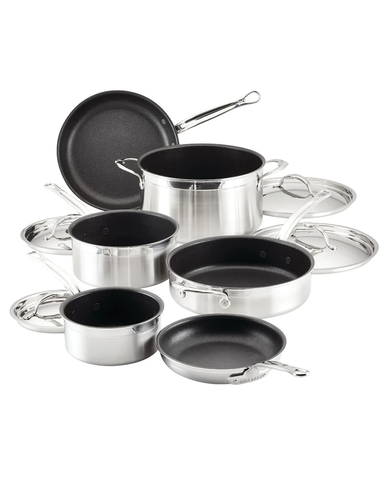 Hestan ProBond Clad Titum Stainless Steel Nonstick 10-Piece Cookware Set