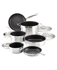 Hestan ProBond Clad Titum Stainless Steel Nonstick 10-Piece Cookware Set