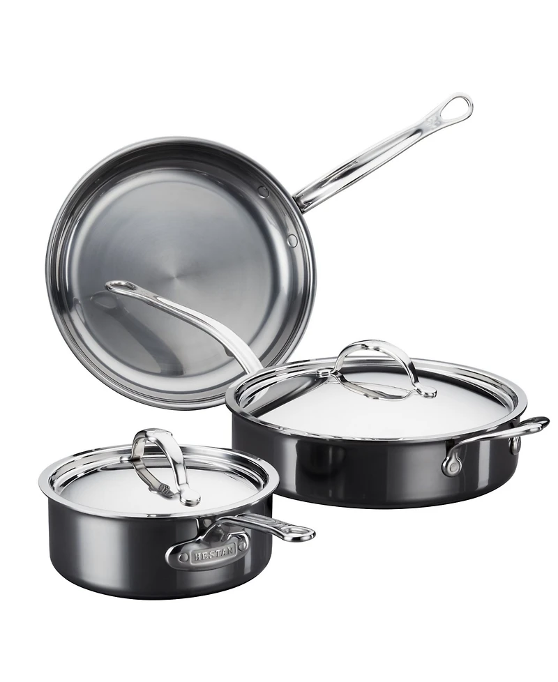 Hestan NanoBond Titanium Stainless Steel 5-Piece Cookware Set