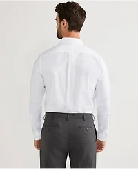 Lands' End Men's Tailored Fit No Iron Solid Supima Cotton Oxford Dress Shirt