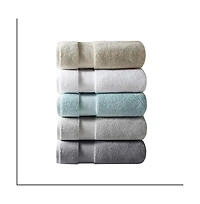 Home Outfitters 100% Cotton 6 Piece Bath Towel Set , Absorbent, Bathroom Spa Towel, Glam/Luxury