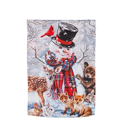 Forest Friends Garden Suede Flag