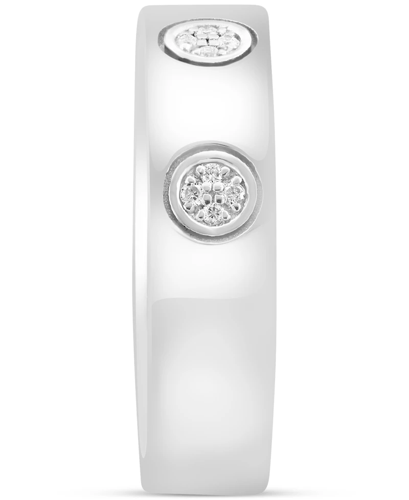 Effy Diamond Mini Cluster Band (1/20 ct. t.w.) in Sterling Silver