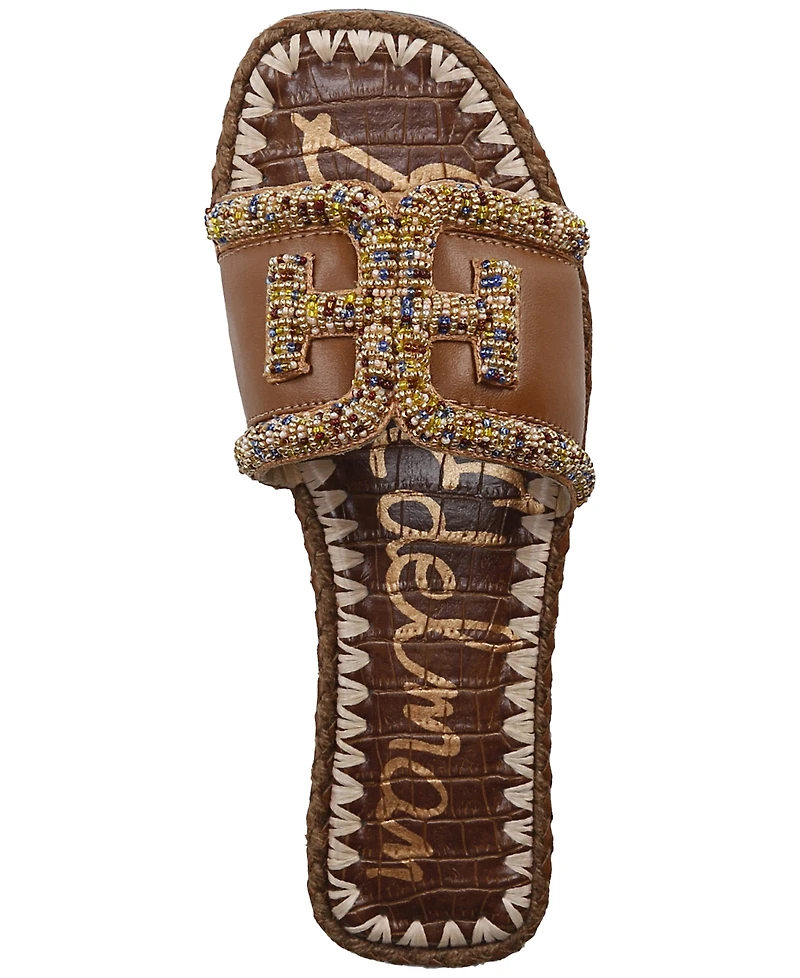 Sam Edelman Women's Fitz Beaded Slide Flat Sandals