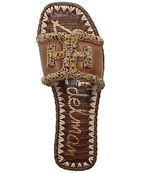 Sam Edelman Women's Fitz Beaded Slide Flat Sandals