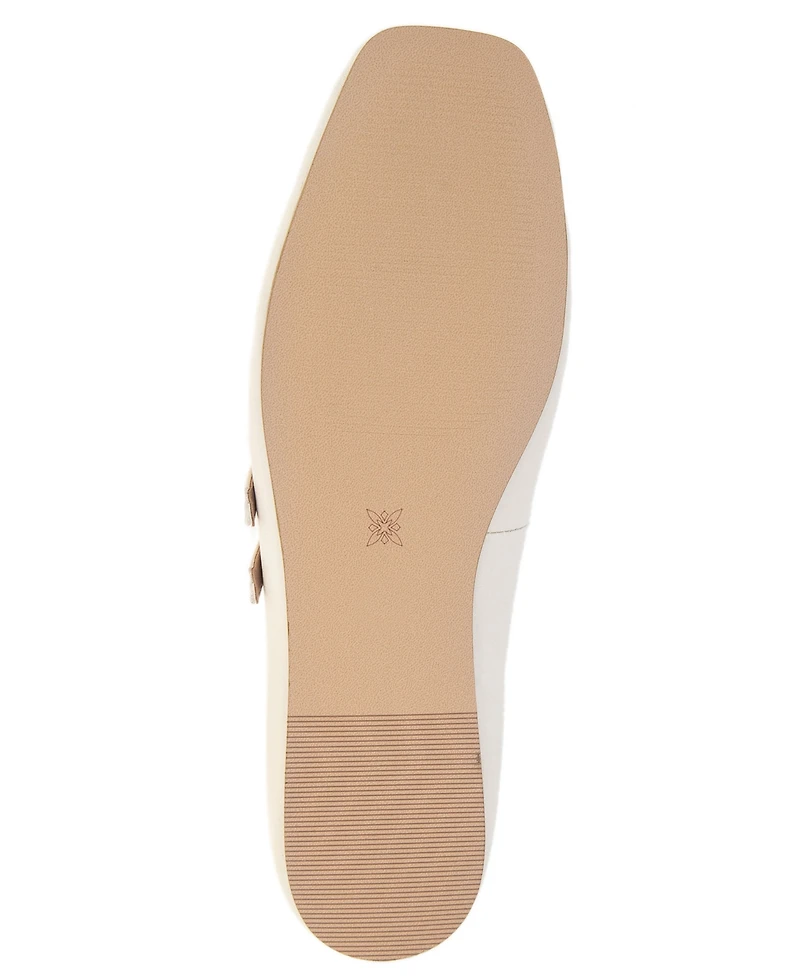 BCBGeneration Women's Harisa Slip-On Buckle Square Toe Mary Jane Ballet Flats