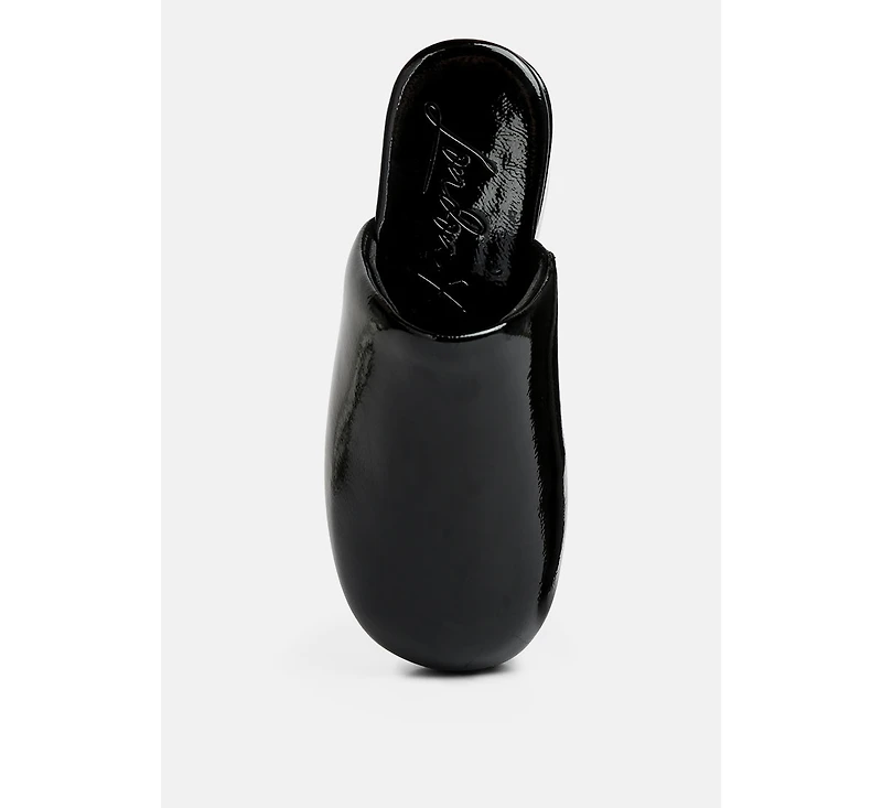 Olori Solid Platform Slip On Mules
