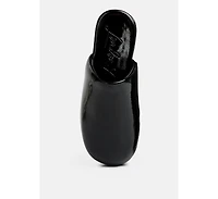 Olori Solid Platform Slip On Mules